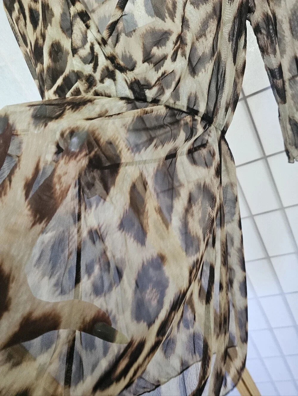 Jordan Taylor Leopard Sheer Swim Cover Up